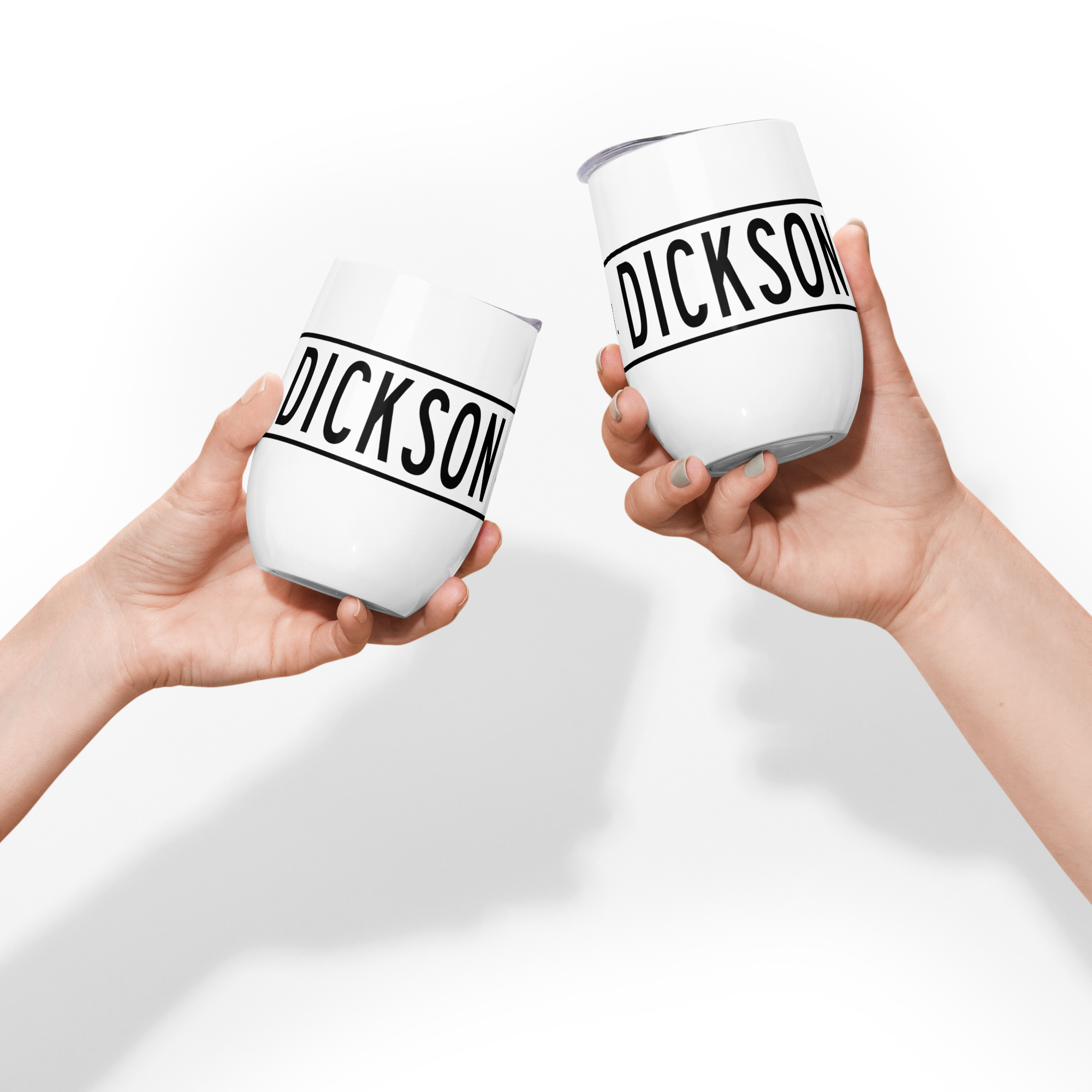 Retro Dickson Street Sign Wine Tumbler