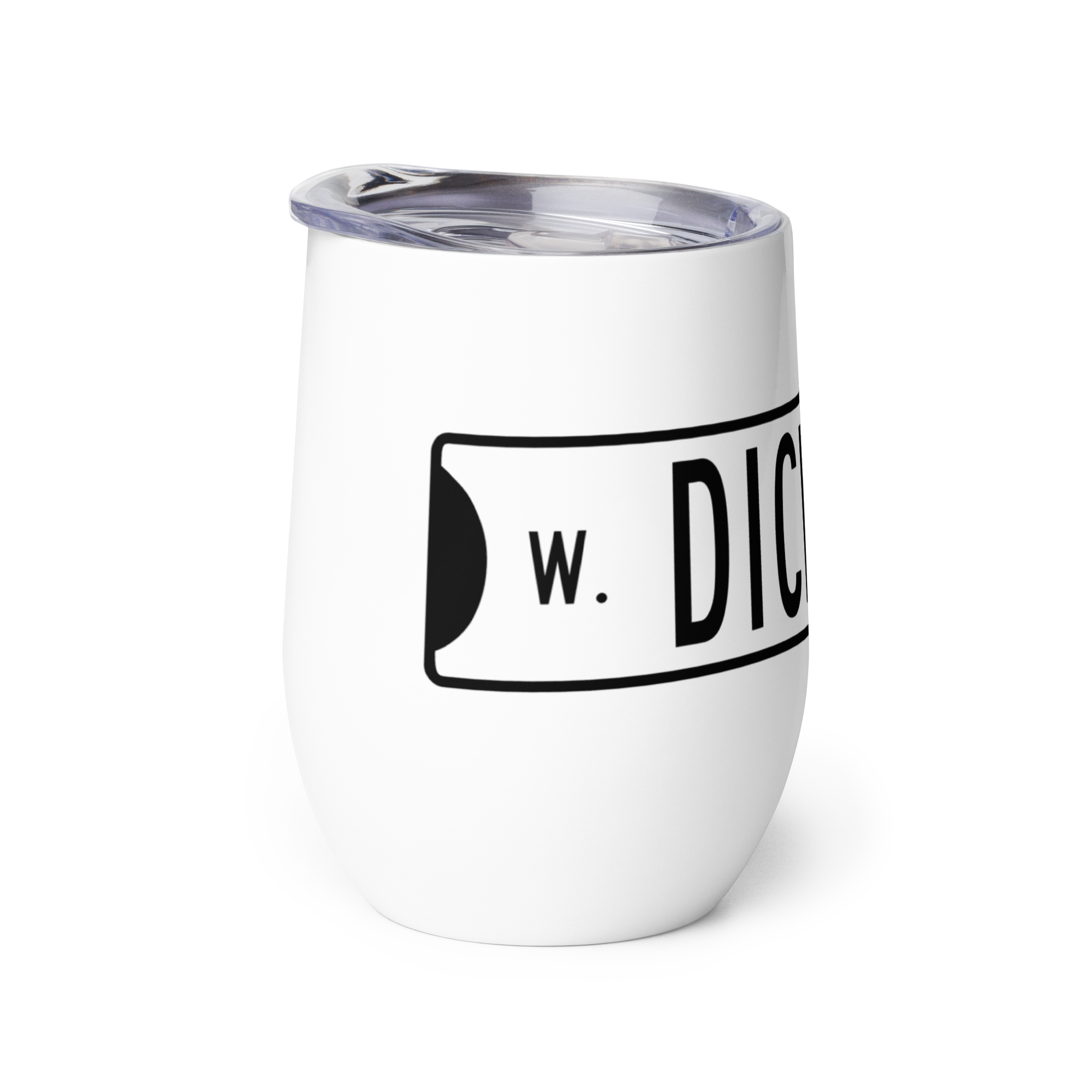 Retro Dickson Street Sign Wine Tumbler