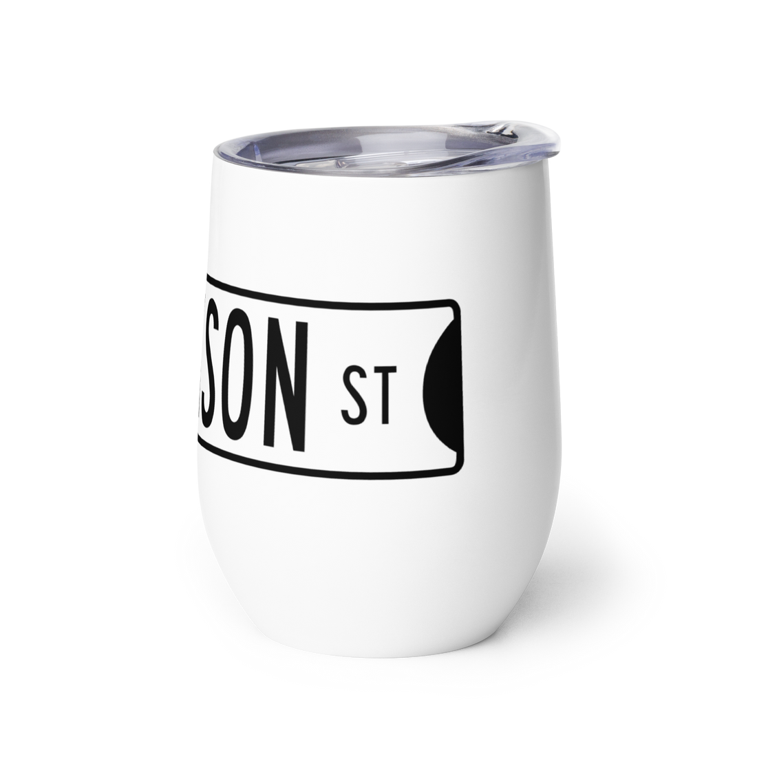Retro Dickson Street Sign Wine Tumbler