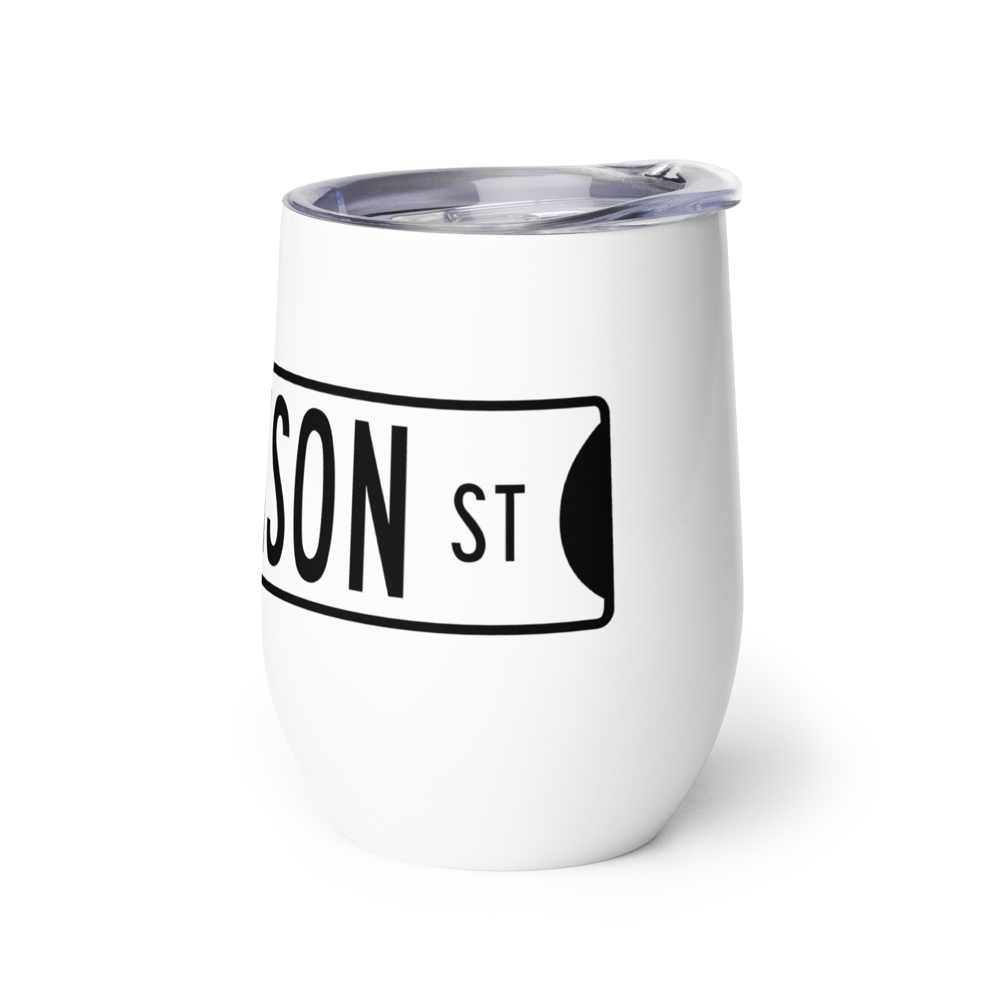 Retro Dickson Street Sign Wine Tumbler