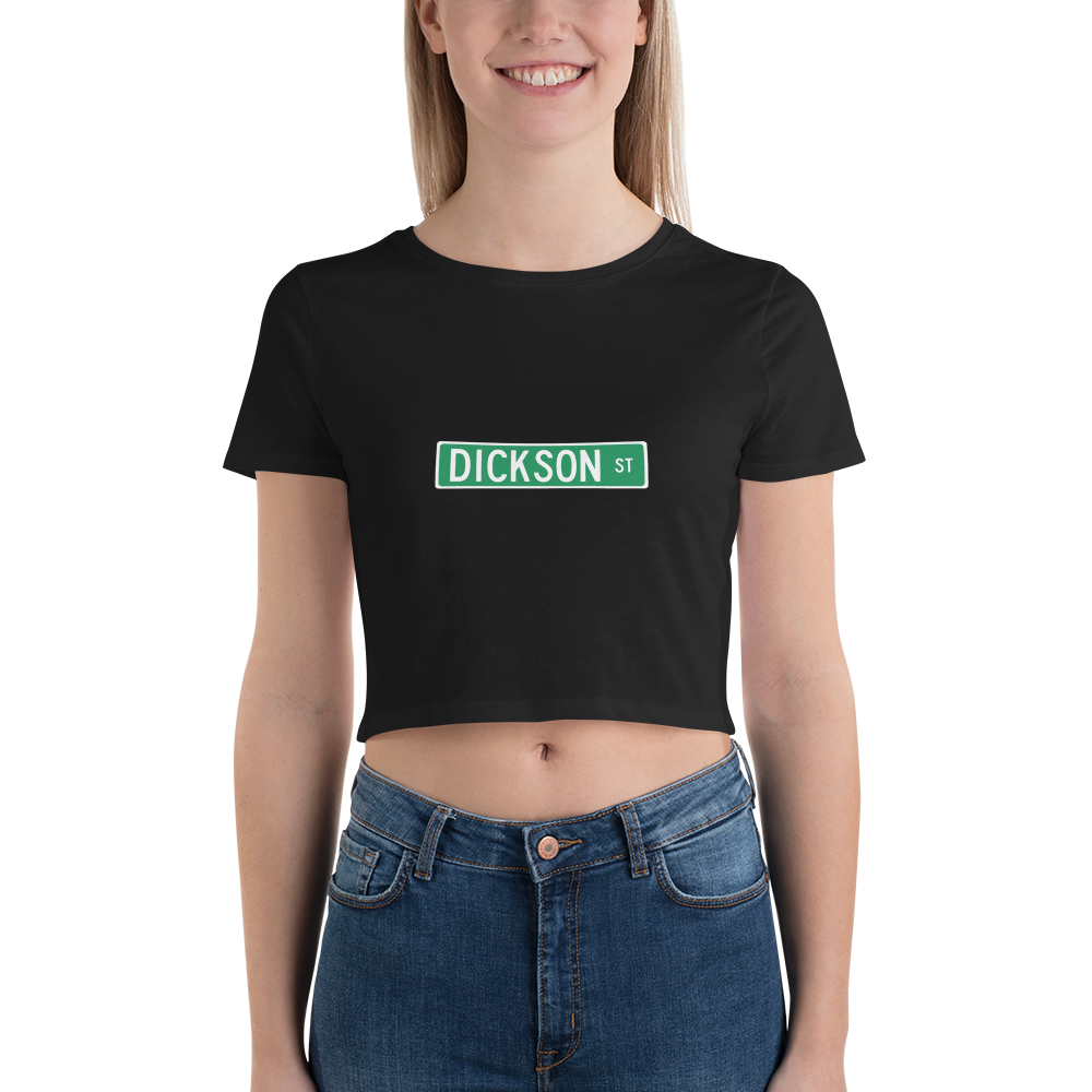 Dickson Street Sign Women’s Crop Tee
