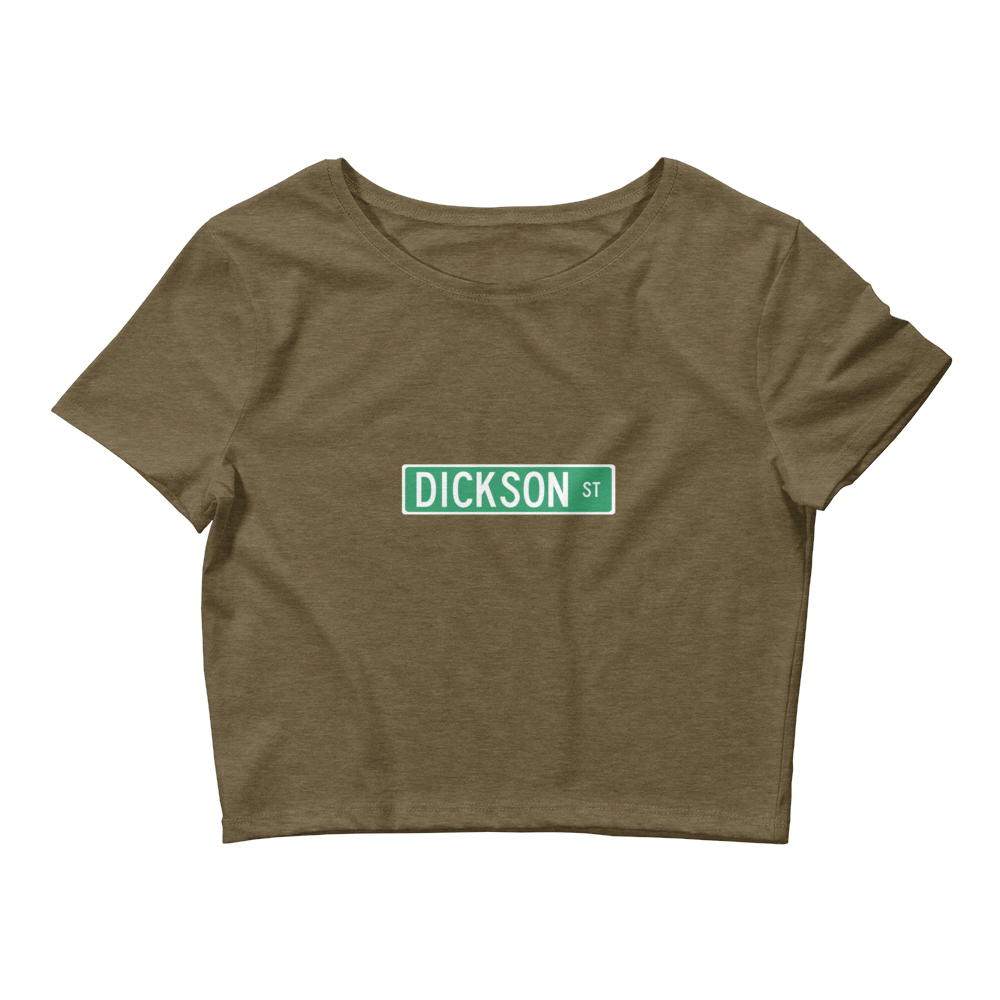 Dickson Street Sign Women’s Crop Tee
