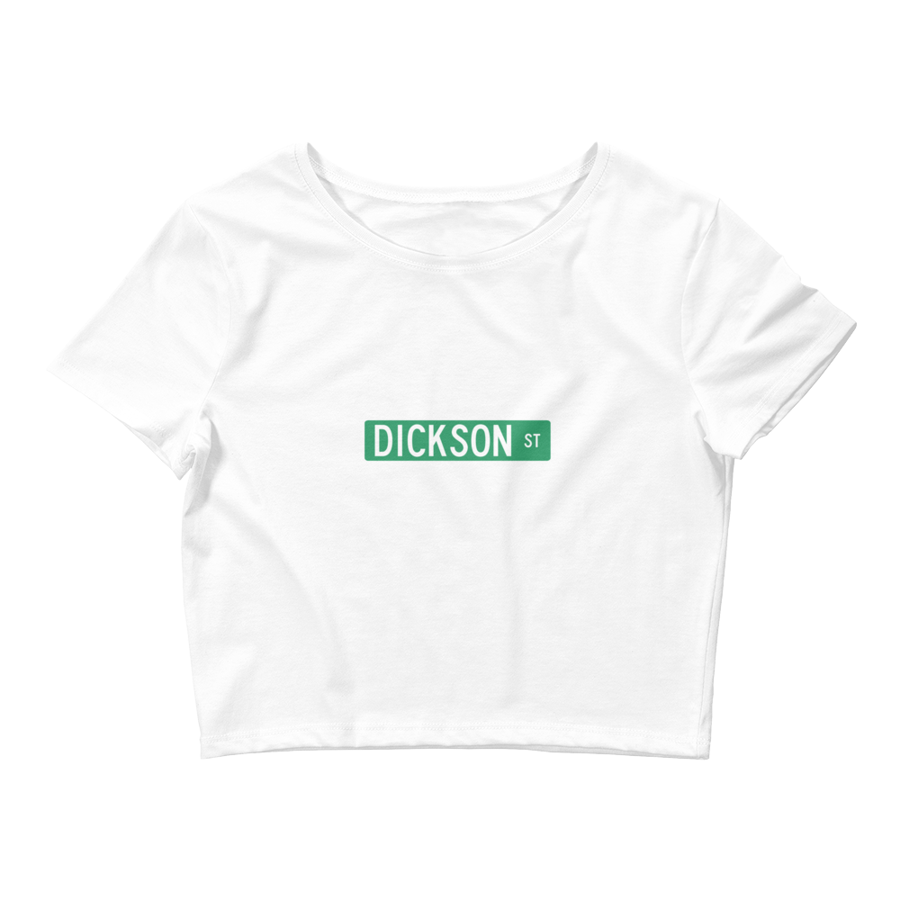 Dickson Street Sign Women’s Crop Tee