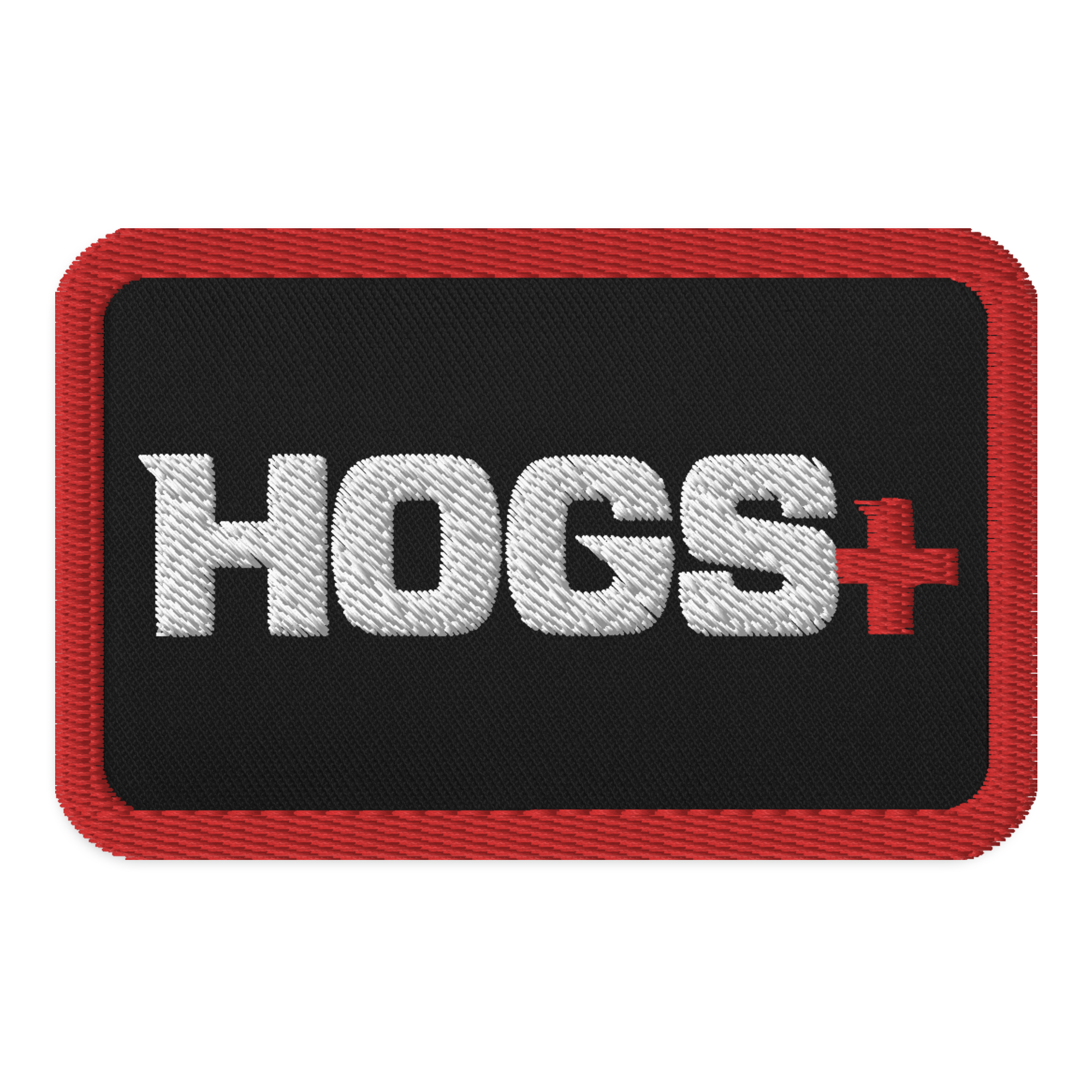 Hogs+ Embroidered Patch
