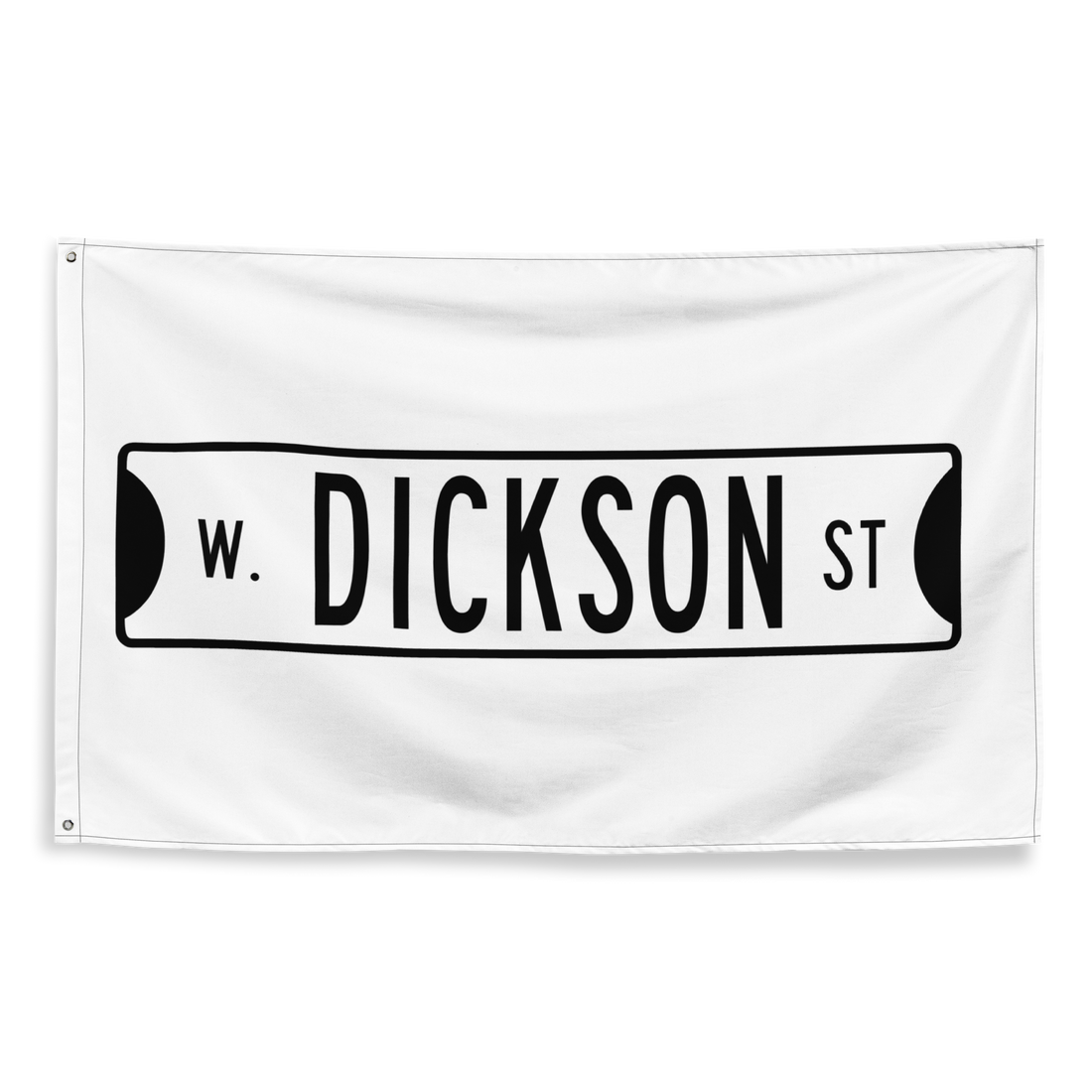 Retro Dickson Street Sign Flag