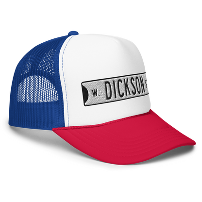Retro Dickson Street Sign Foam Trucker Hat