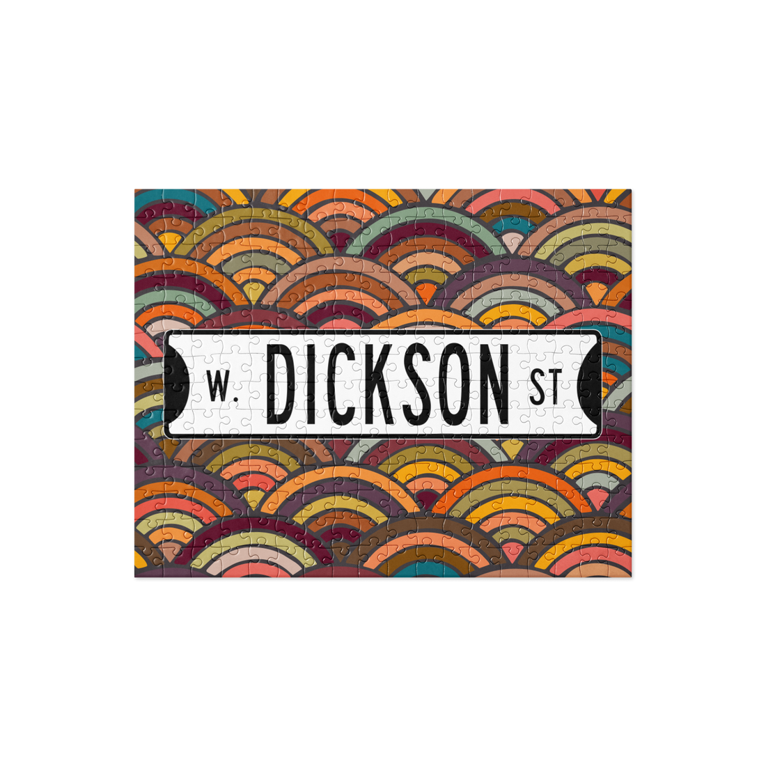 Retro Dickson Street Sign Jigsaw puzzle