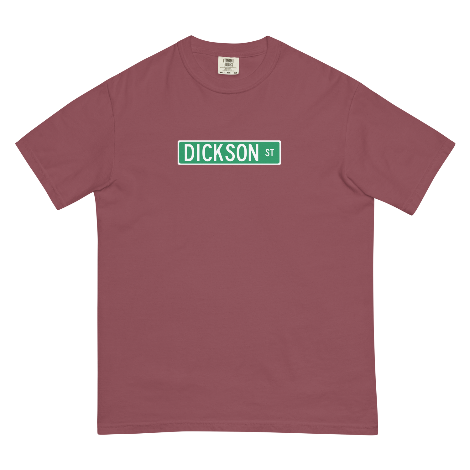 Dickson Street Sign Garment-Dyed Heavyweight Men's T-shirt Dickson Street Sign Garment-Dyed Heavyweight Men's T-shirt