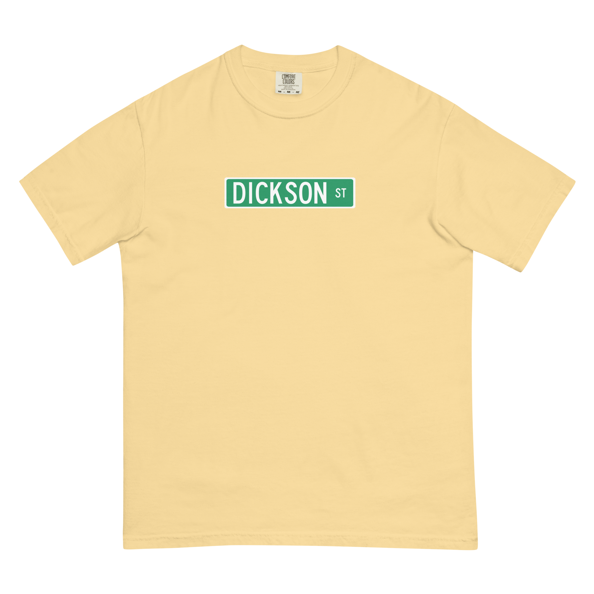 Dickson Street Sign Garment-Dyed Heavyweight Men’s T-shirt