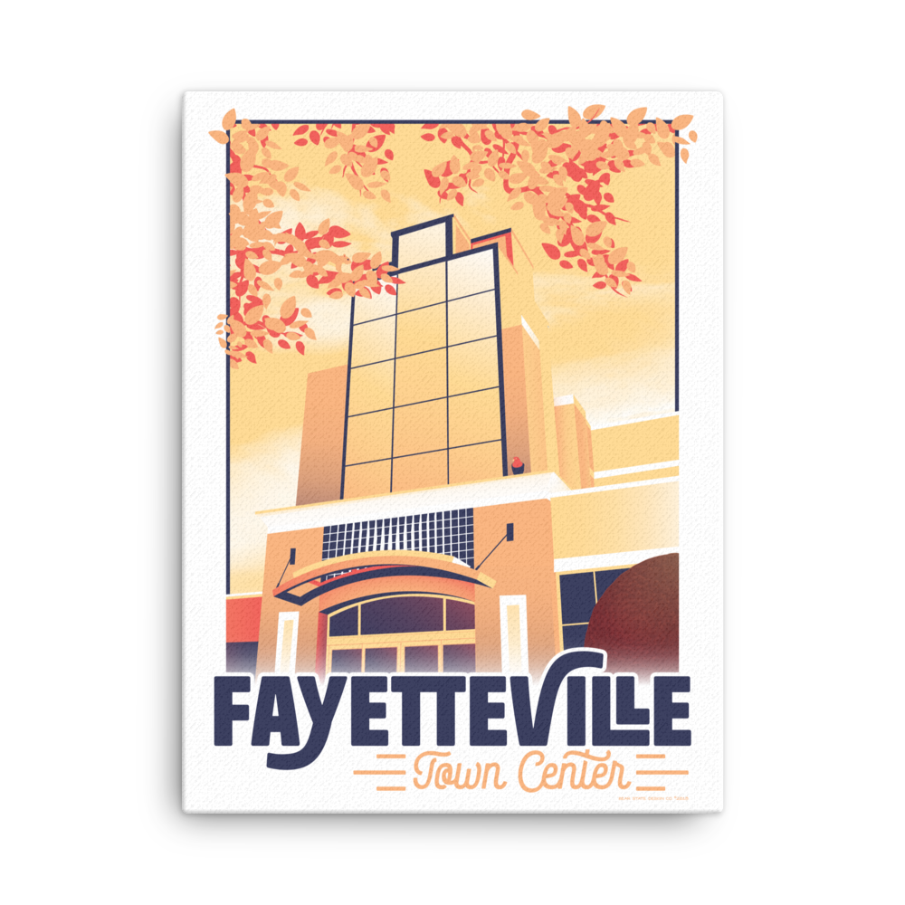 Fayetteville Town Center Thin Canvas