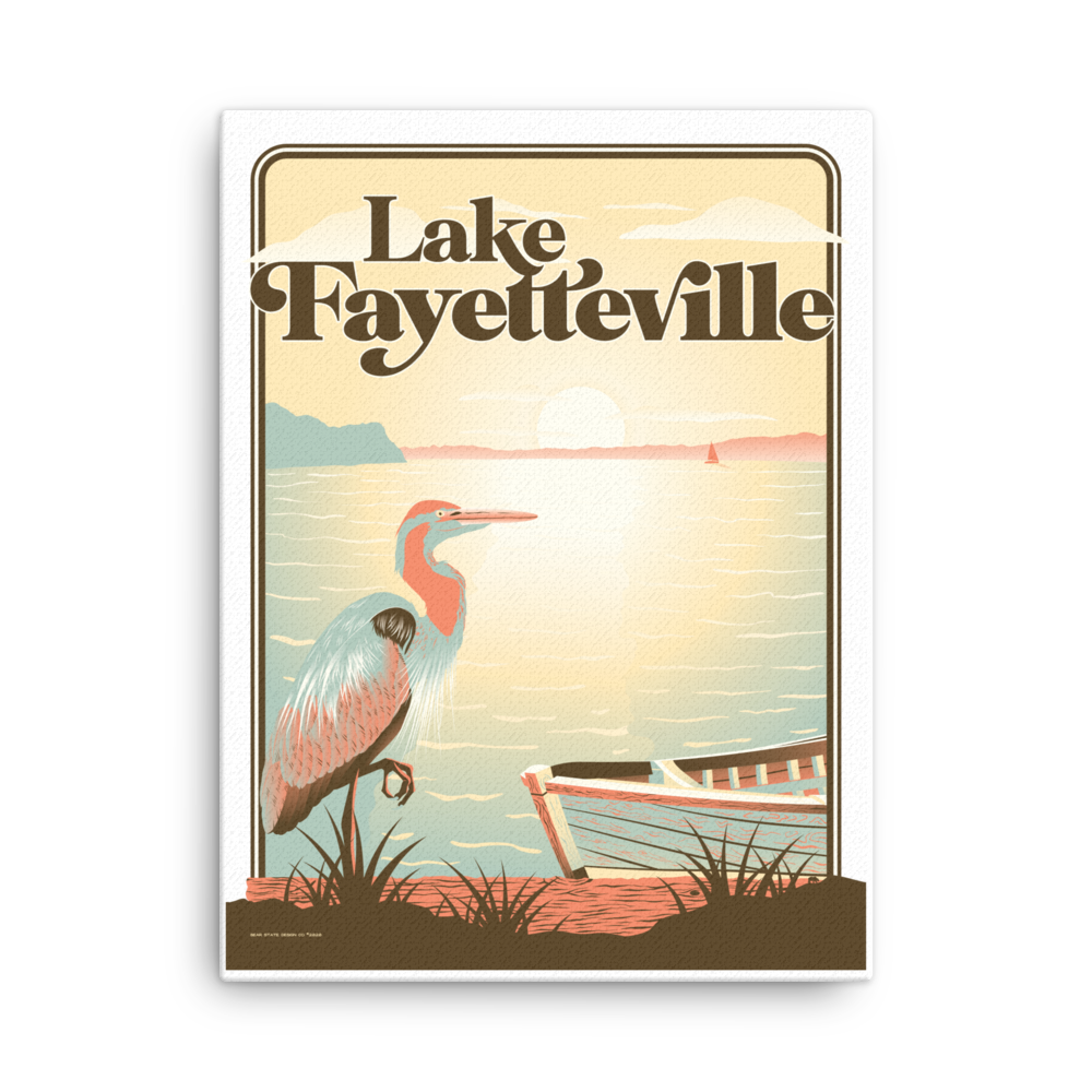 Lake Fayetteville Thin Canvas