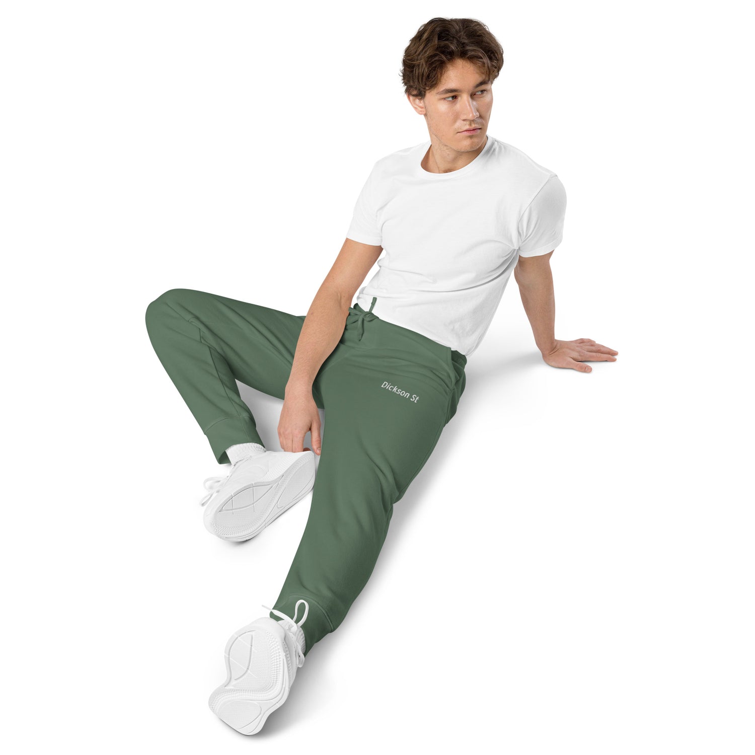Dickson St Embroidered Unisex Pigment-Dyed Sweatpants